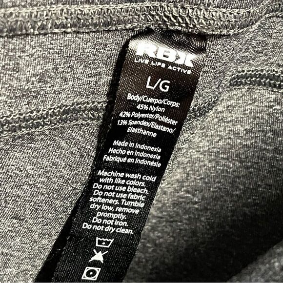 RBX Charcoal Gray Active Leggings Size Large - Picture 7 of 11